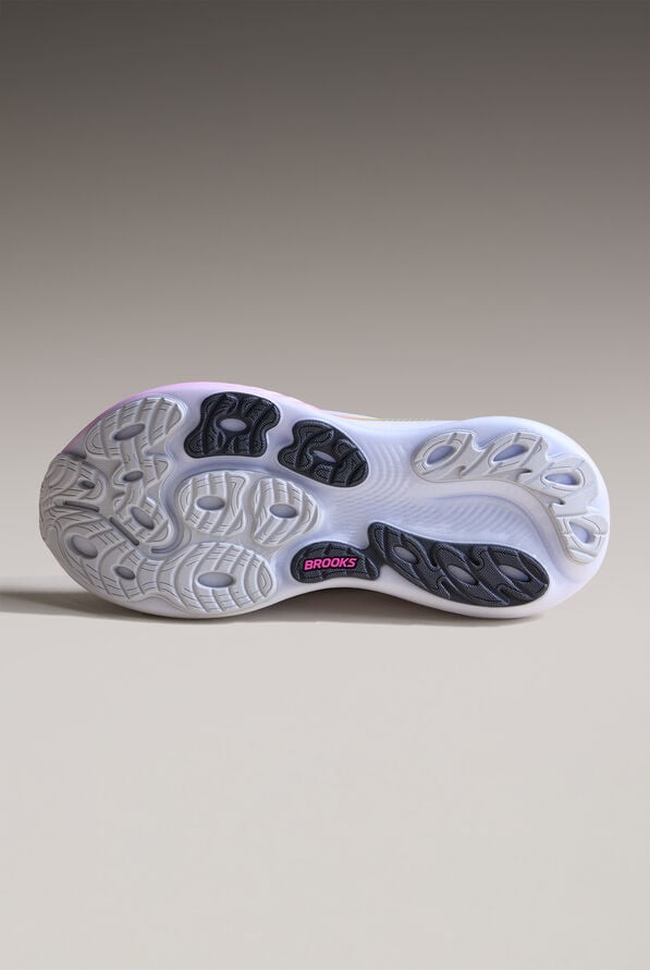 Brooks Women's Adrenaline GTS 25 Oyster/Pink/Green Athletic Lace Up Shoes - null - 5