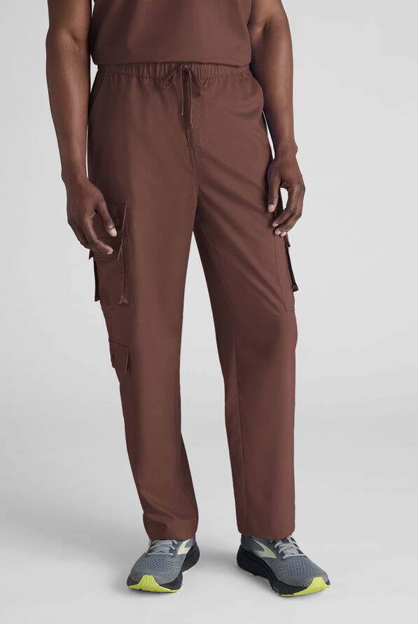 Advantage STRETCH Men's 10-Pocket Cargo Scrub Pant - French Roast - 1