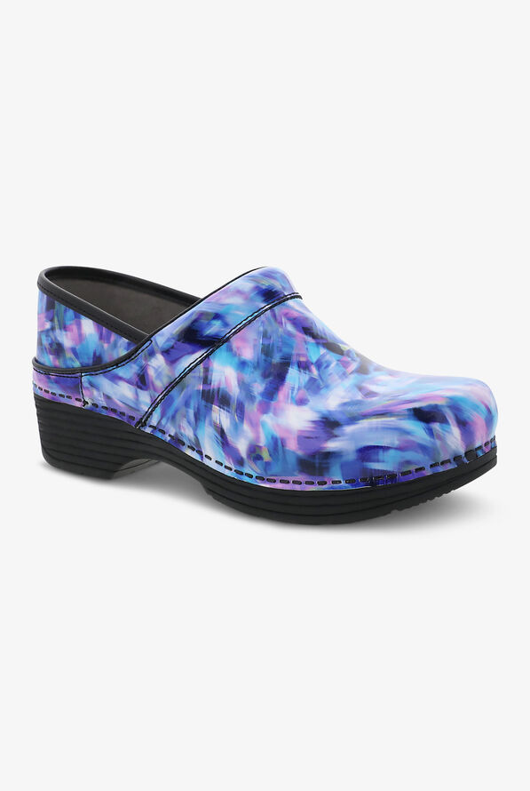 Dansko Women's LT Pro Blue Crush Patent Leather Nursing Clogs - null - 5