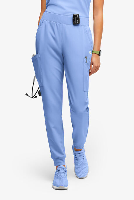 Pantalón médico ReSurge Amber estilo jogger con piernas pitillo y 7 bolsillos para mujer