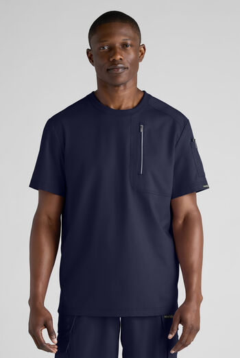 Advantage STRETCH Men's 3-Pocket Crew Neck Scrub Top