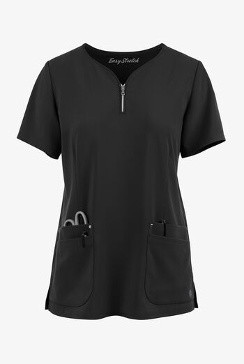 Easy STRETCH Arianna Women's 4-Pocket Curved Neck Scrub Top