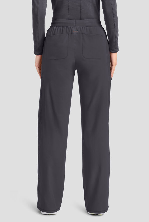 Pantal&oacute;n m&eacute;dico Infinity GNR8 STRETCH de tiro alto con piernas anchas y 6 bolsillos para mujer - Pewter - 3