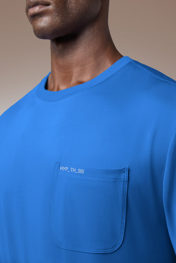 Hypothesis Omni Base Men's Knit Crew Neck Scrub Pullover - Royal - 4