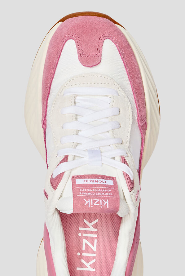 Kizik Monaco Women's White/Wild Rose Hands Free Step-In Shoe - null - 2