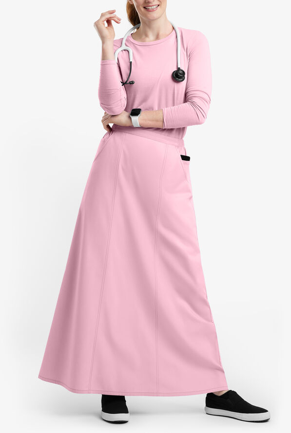 Butter-Soft Originals Women's 4-Pocket Gored Ankle-length Skirt - Blush - 4