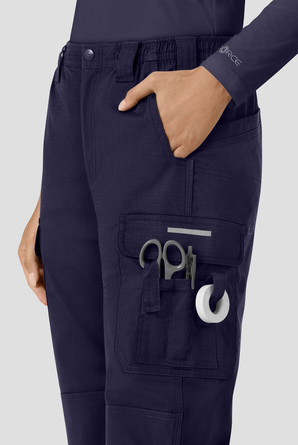 Carhartt FLD & RSCU Women's 9-Pocket STRETCH Ripstop Cargo Scrub Pants - Dark Navy - 2
