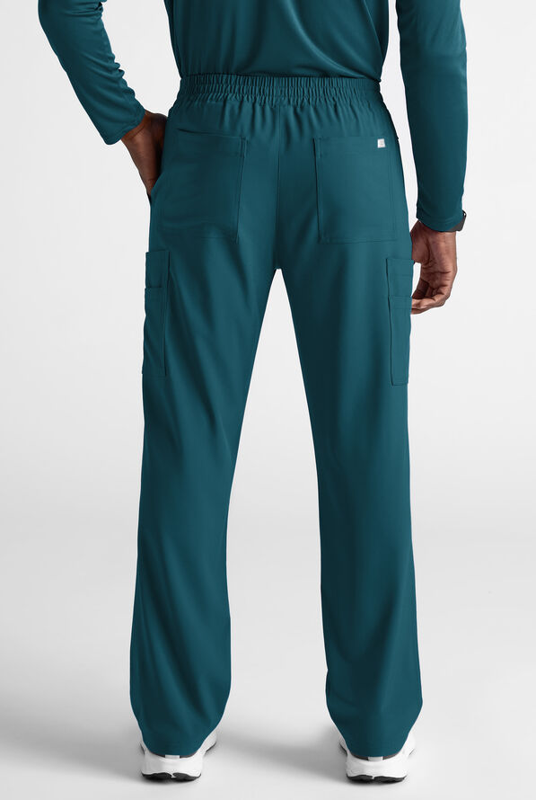 Easy STRETCH Men&rsquo;s 10-Pocket Scrub Pant - Caribbean Blue - 3