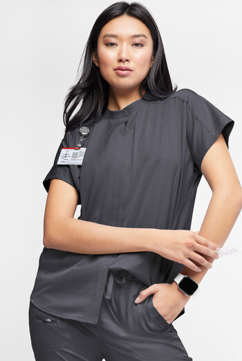 WhisperLite Women’s Aerin 3-Pocket Oversized Dolman Sleeve Scrub Top
