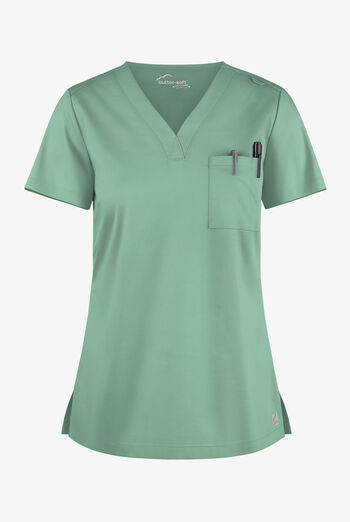 Butter-Soft STRETCH Women's 2-Pocket V-Neck Tuck-In Scrub Top