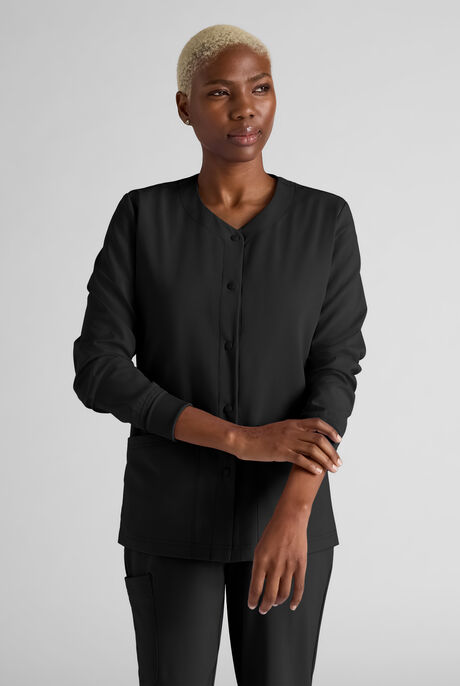 Easy STRETCH Rachel Women's 3-Pocket Snap Front Scrub Jacket