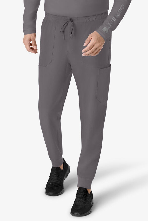 Carhartt Cross-Flex Men's 7-Pocket STRETCH Cargo Jogger Scrub Pants - Pewter - 1