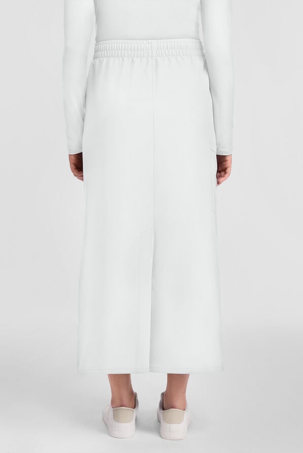 Falda m&eacute;dica Cherokee Workwear Originals Ultra al tobillo con 3 bolsillos para mujer - White - 4
