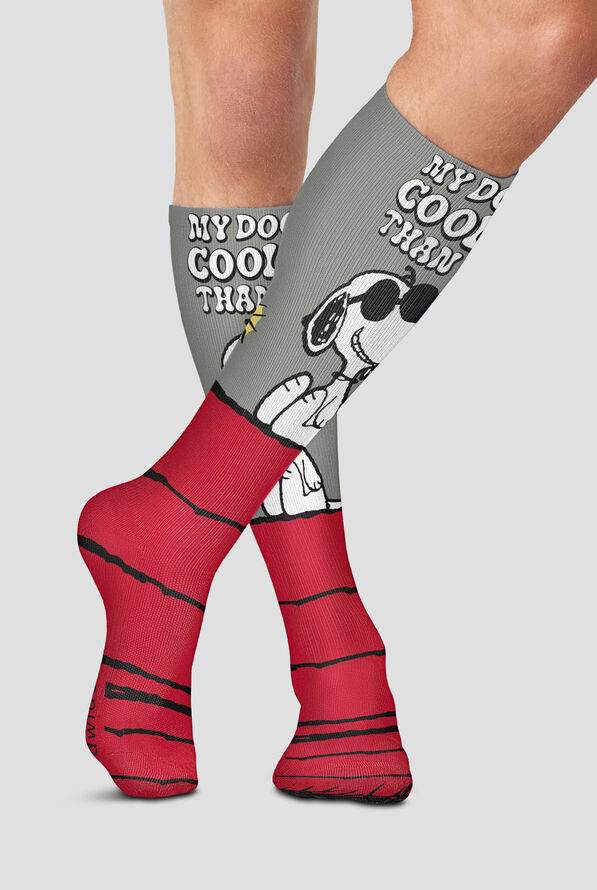 Tooniforms Mens My Cool Dog 10-15 mmHG Light Compression Socks - null - 1