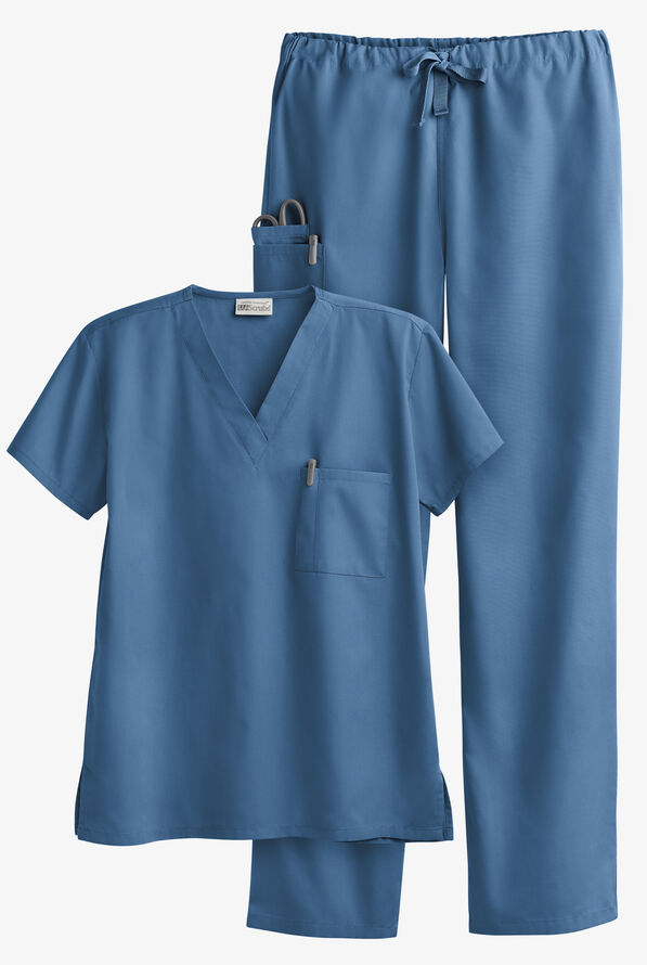UA Best Buy Scrubs Unisex Scrub Set - Slate Blue - 1