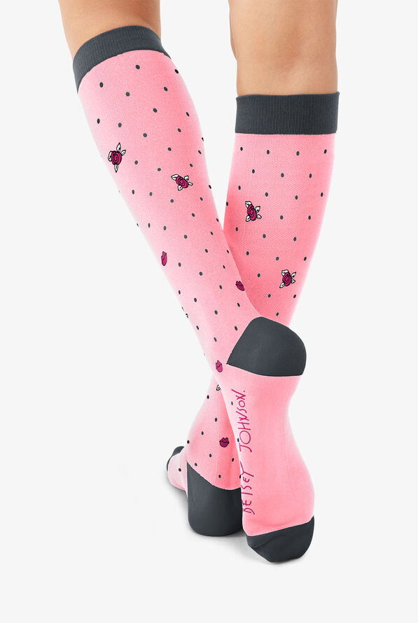 Betsey Johnson Bumble Love Women's 2-Pack 15-20 mmHg Moderate Compression Socks - null - 2
