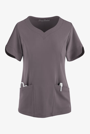 Easy STRETCH Aisha Women's 2-Pocket Sweetheart Neckline Scrub Top