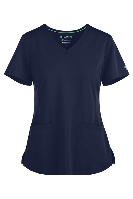 HH Works by Healing Hands Monica Women's 4-Pocket STRETCH V-Neck Scrub Top