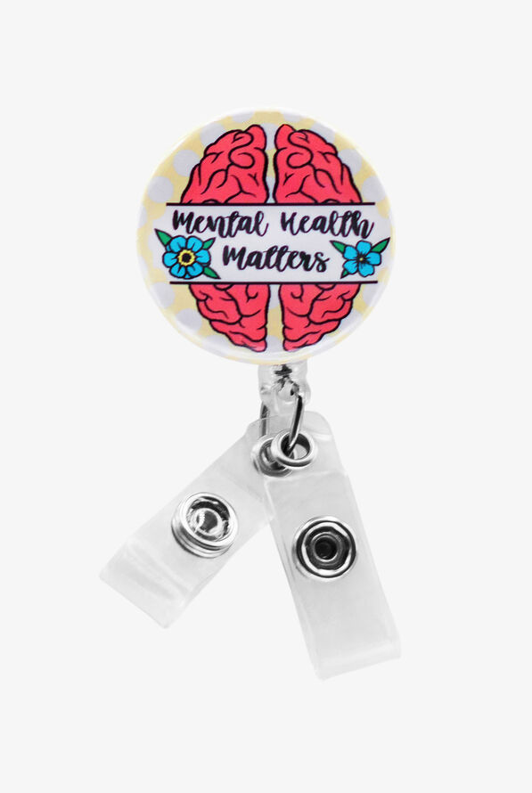 Porta credenciales Outside the Box Badge Graphix Mental Health Matters - null - 1