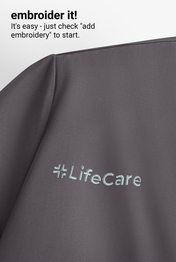 Carhartt Cross-Flex Force Women's 1-Pocket STRETCH Knit Trim Crew Neck Scrub Top - Pewter - 6