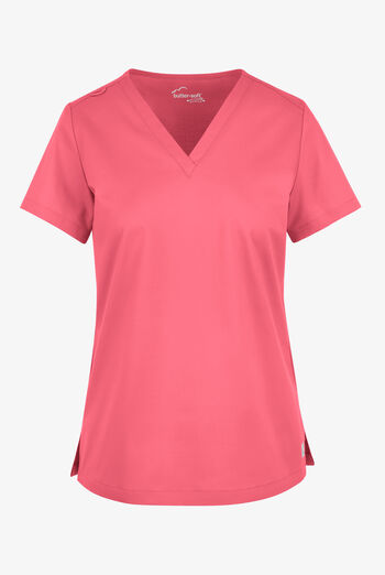 Blusa médica UA Butter-Soft STRETCH con cuello en V para mujer