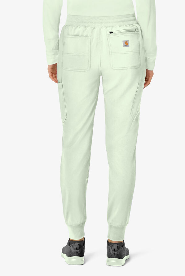 Carhartt Cross-Flex Force Women's 8-Pocket STRETCH Knit Cuff Cargo Jogger Scrub Pants - Big Sky - 2