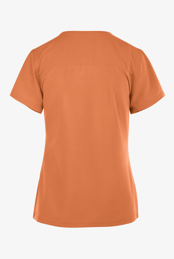 Dickies EDS NXT Women's 4-pocket V-Neck Scrub Top - Ginger Glow - 2