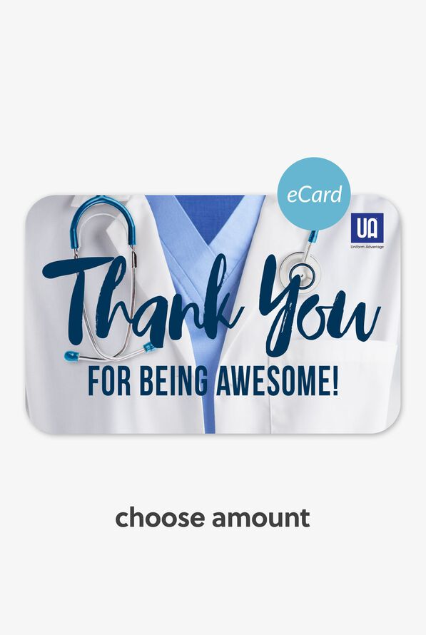 Thank You Nursing Gift Cards and Scrubs Gift Cards at