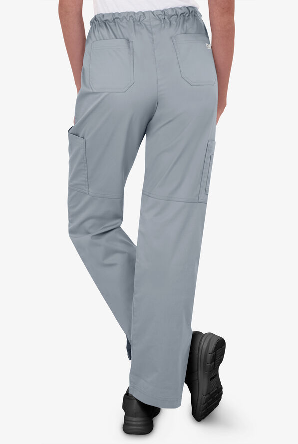 Pantal&oacute;n m&eacute;dico Butter-Soft STRETCH Tall con cord&oacute;n y 10 bolsillos para mujer - Silver - 3