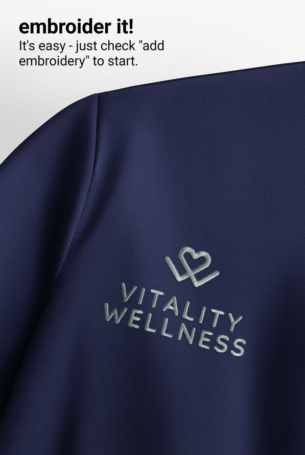 Dickies Forge Men's 3-Pocket Snap Front Scrub Jacket - Navy - 3