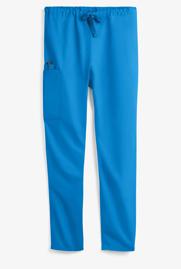 UA Best Buy Scrubs Unisex 3-Pocket Drawstring Pant - Short - Marina - 1