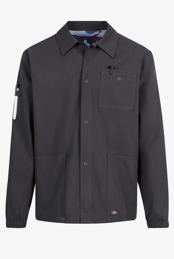 Dickies Forge Men's 3-Pocket Snap Front Scrub Jacket - Pewter - 1