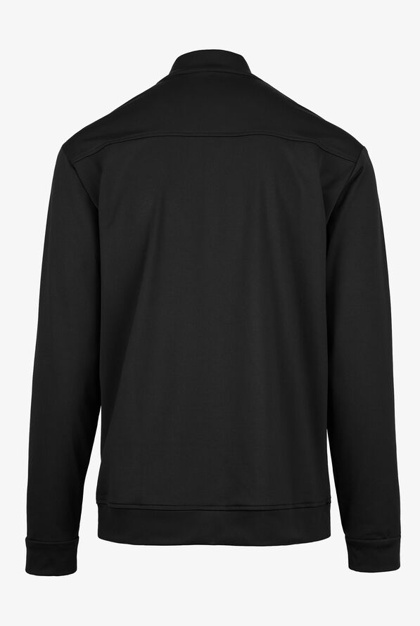 Cherokee Achieve Men's 2-Pocket STRETCH Zip Front Scrub Jacket - Black - 2