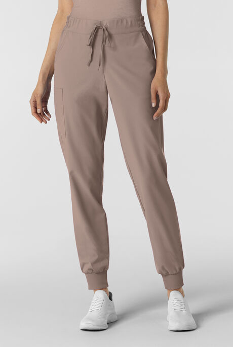 Wink Renew Women's 6-Pocket STRETCH Flat Front Drawstring Cargo Jogger Scrub Pant