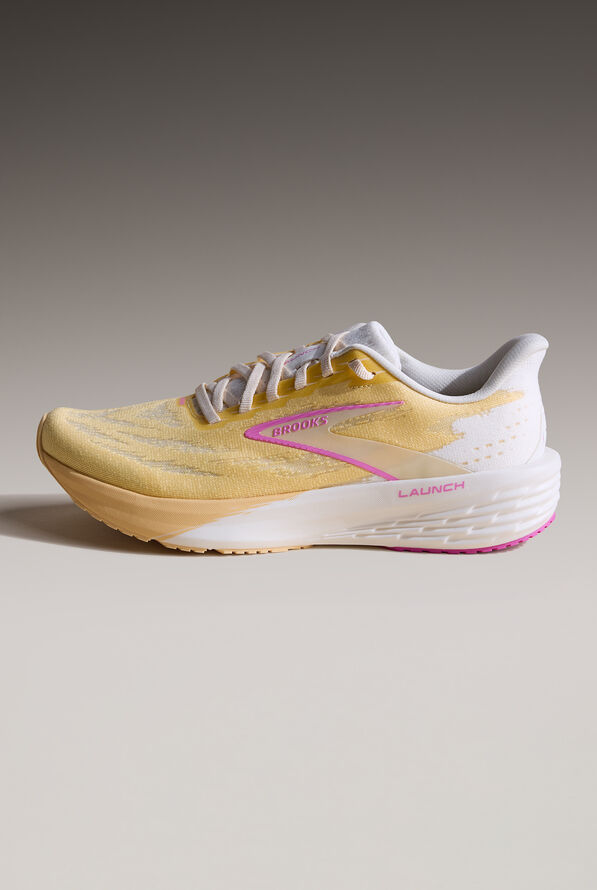 Zapatillas deportivas de enfermería Brooks Launch 11 Sherbert/Coconut/Pink con cordones para mujer - null - 1