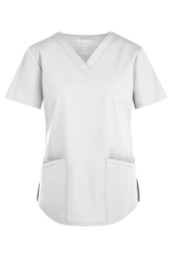 Blusa m&eacute;dica Cherokee Workwear Professionals con cuello en V y 3 bolsillos para mujer