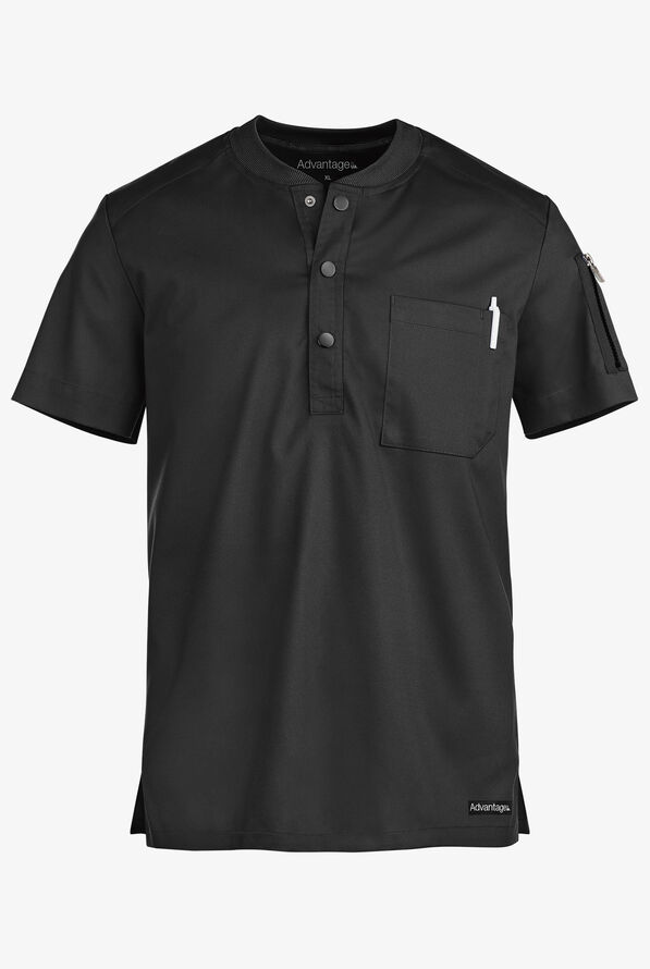 Advantage for Men Henley Scrub Top, Men's Stretch Scrubs