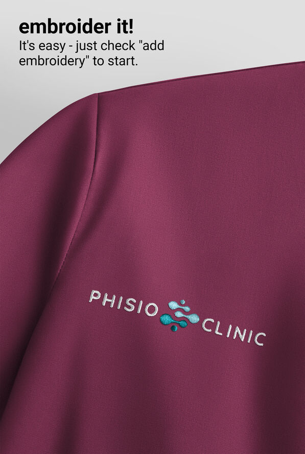 Dickies Forge Women's 2-Pocket V-Neck Scrub Top - Wine - 5