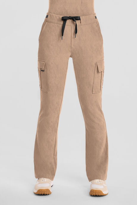 Healing Hands Quest Blair Women's 6-Pocket STRETCH Flare Leg Drawstring Cargo Scrub Pants
