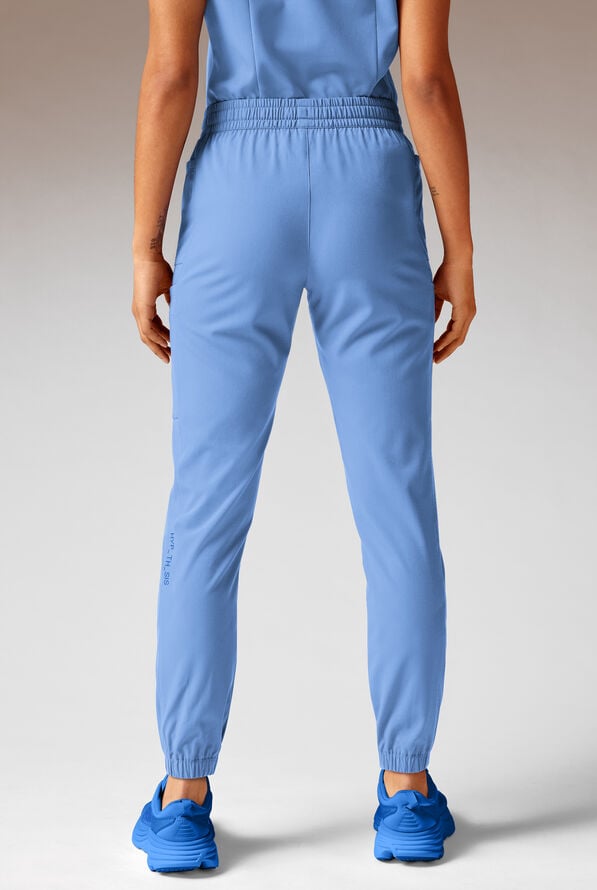Hypothesis Cache Women&rsquo;s 6-Pocket Jogger Scrub Pant - Ceil Blue - 2