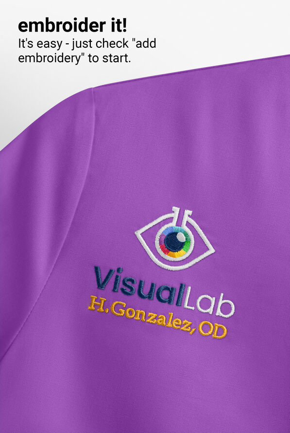 Butter-Soft Originals Women's 6-Pocket Scallop Neck Scrub Top - Wild Plum - 6