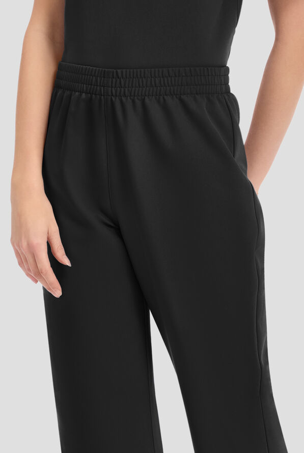 Cherokee Workwear Originals Ultra Unisex No Pockets Straight Leg Scrub Pants - Black - 3