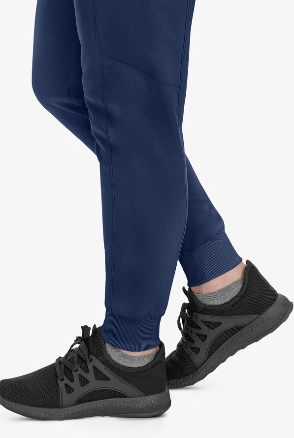 Healing Hands Purple Label Toby Women's 7-Pocket STRETCH Jogger Drawstring Scrub Pant - Navy - 5