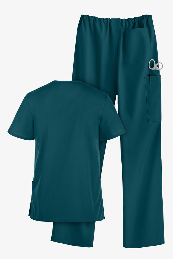 UA Strictly Scrubs Unisex Scrub Set - Caribbean Blue - 3