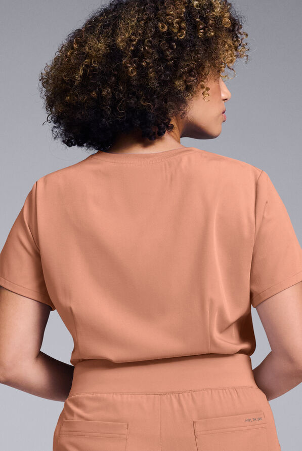 Hypothesis Women's Base Crew-Neck Tuck-In Scrub Top - Earth - 4