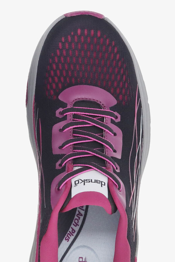Dansko Women's Pace Black/Berry Athletic Lace Up Nursing Shoes - null - 2