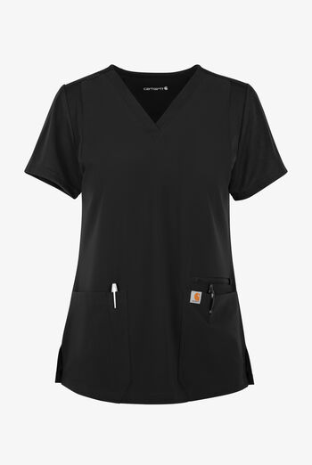 Carhartt Cross-Flex Force Women's 3-Pocket STRETCH Knit Panel Scrub Top