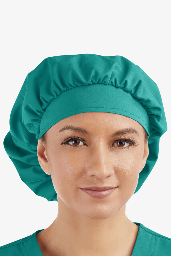 Advantage By Butter-Soft Women's Bouffant STRETCH Scrub Cap - Teal - 1