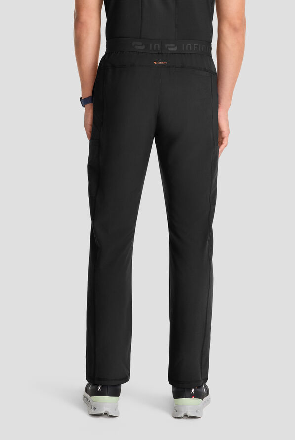 Pantal&oacute;n m&eacute;dico Infinity GNR8 STRETCH estilo cargo con piernas delgadas entalladas y 6 bolsillos para hombre - Black - 5