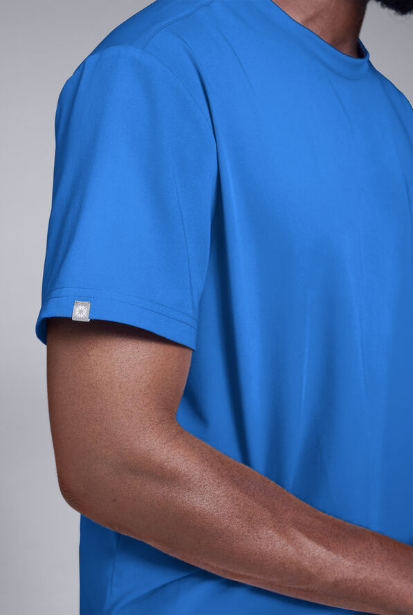 Hypothesis S-R Shift Ready Men’s 1-Pocket Tuck-In Crew Neck Scrub Top - Royal - 5